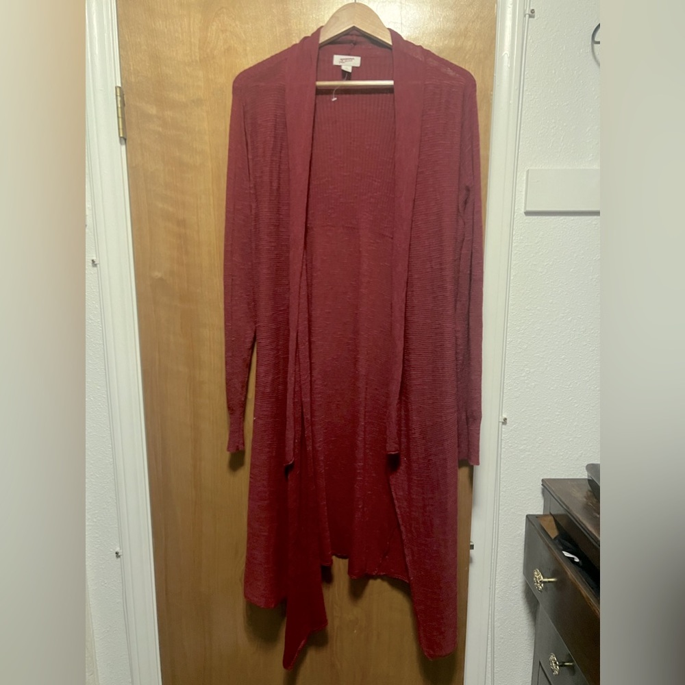 Arizona Red Cardigan Duster